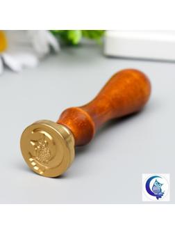 Печать для сургуча с деревянной ручкой 