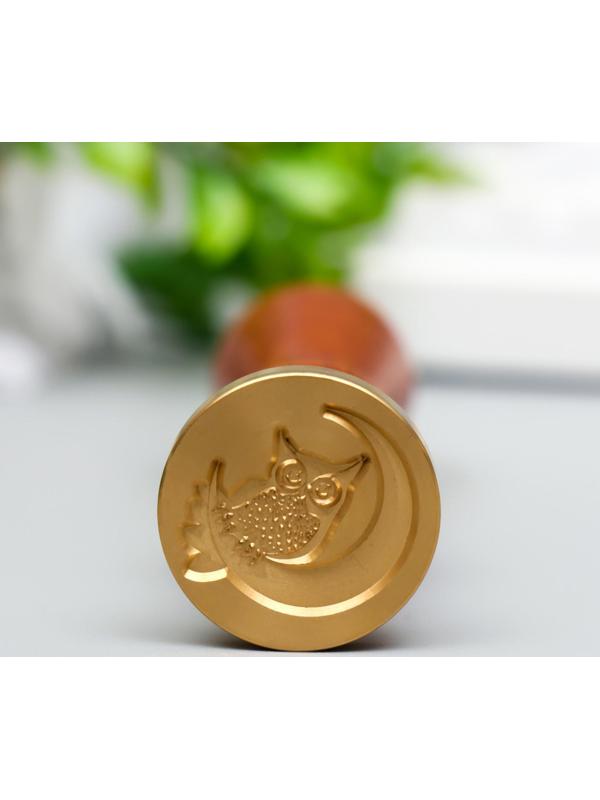 Печать для сургуча с деревянной ручкой 