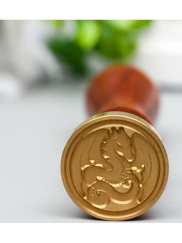 Печать для сургуча с деревянной ручкой 