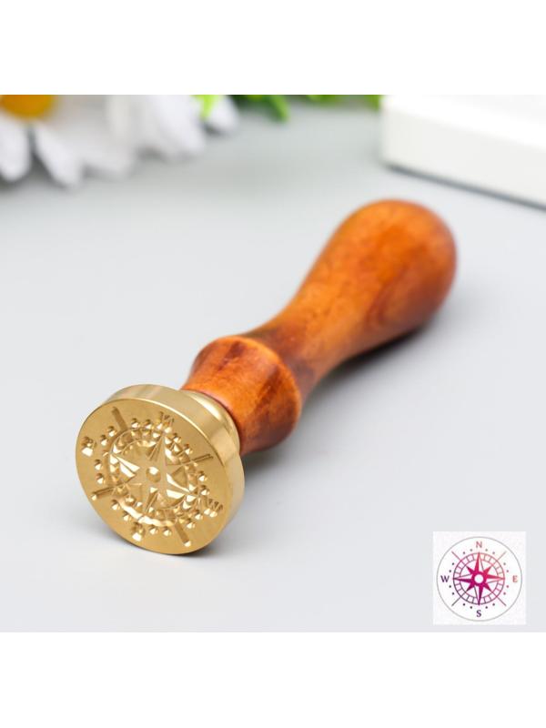 Печать для сургуча с деревянной ручкой 