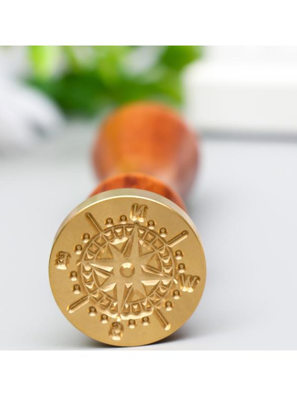 Печать для сургуча с деревянной ручкой 