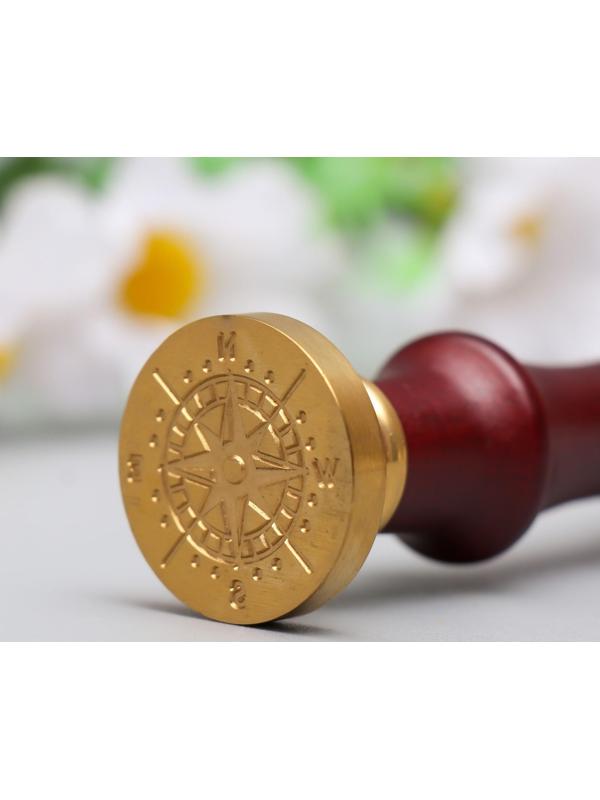 Печать для сургуча с деревянной ручкой 