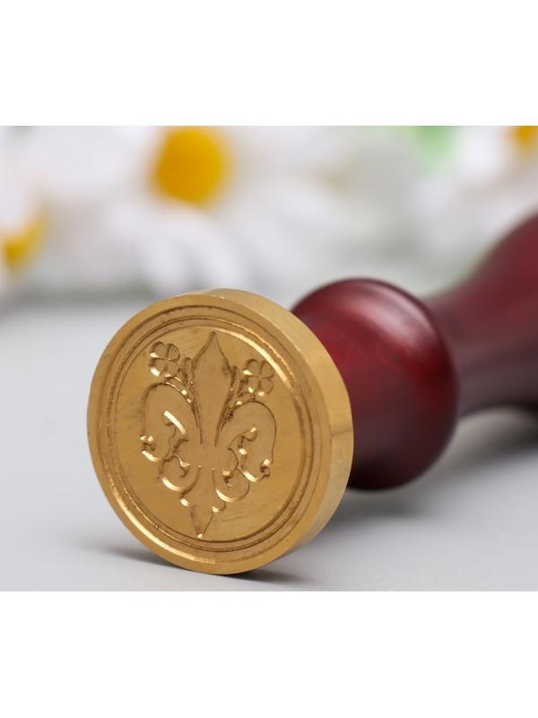 Печать для сургуча с деревянной ручкой 