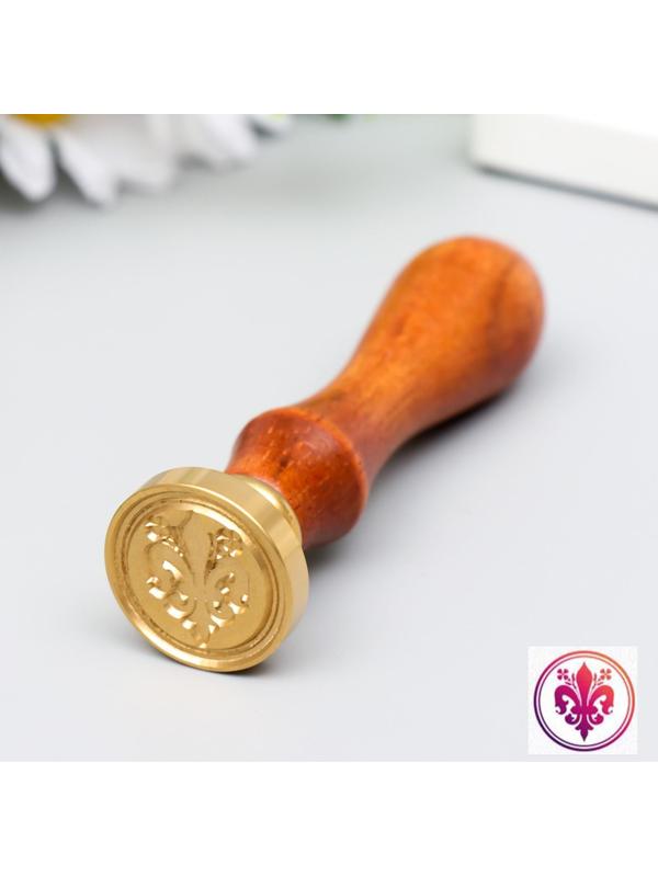 Печать для сургуча с деревянной ручкой 