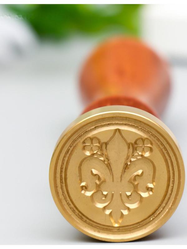 Печать для сургуча с деревянной ручкой 