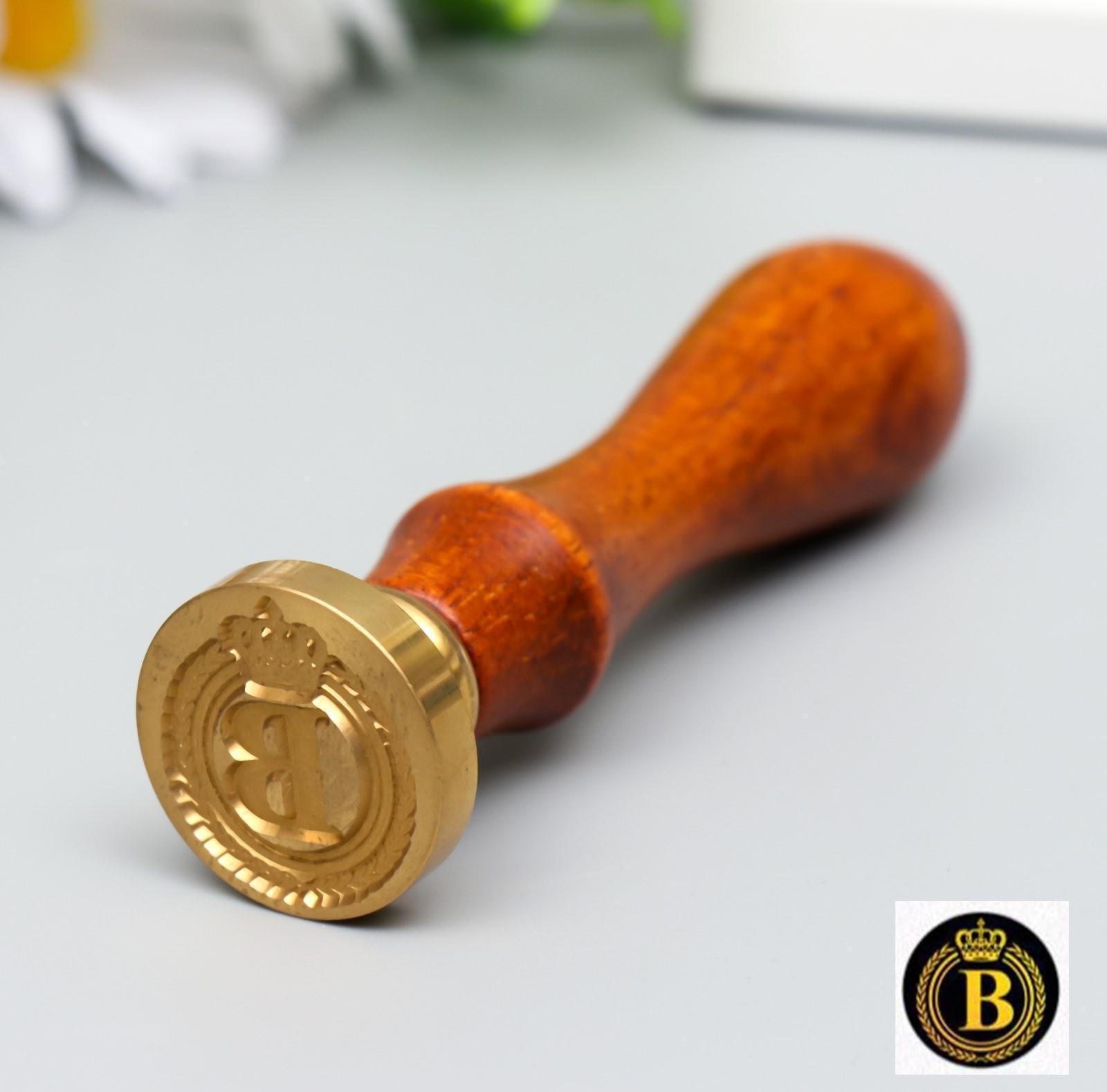 Печать для сургуча с деревянной ручкой 