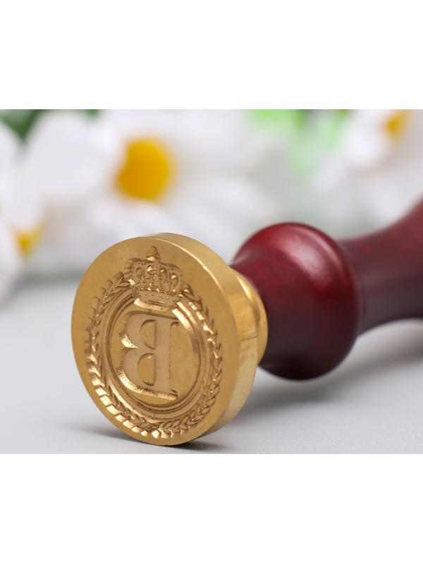 Печать для сургуча с деревянной ручкой 