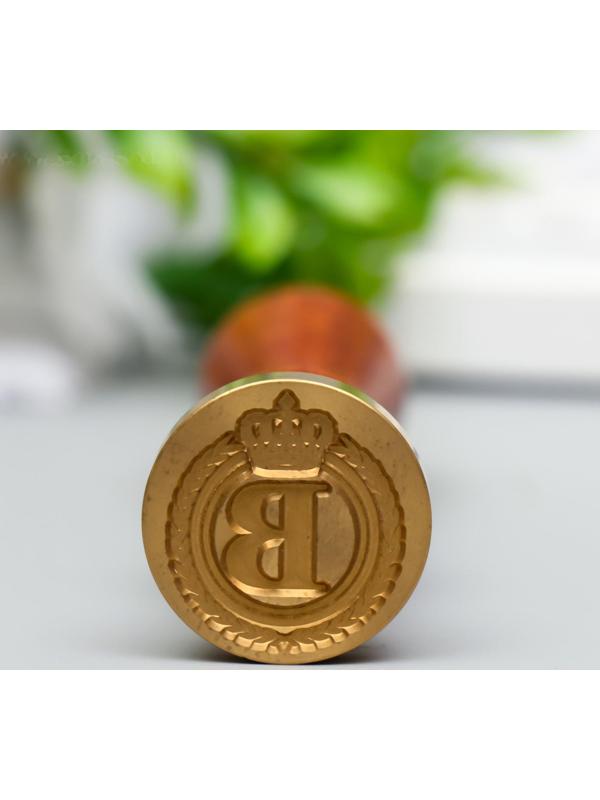 Печать для сургуча с деревянной ручкой 