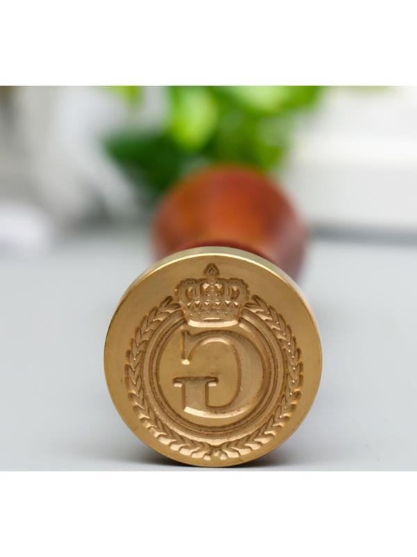 Печать для сургуча с деревянной ручкой 