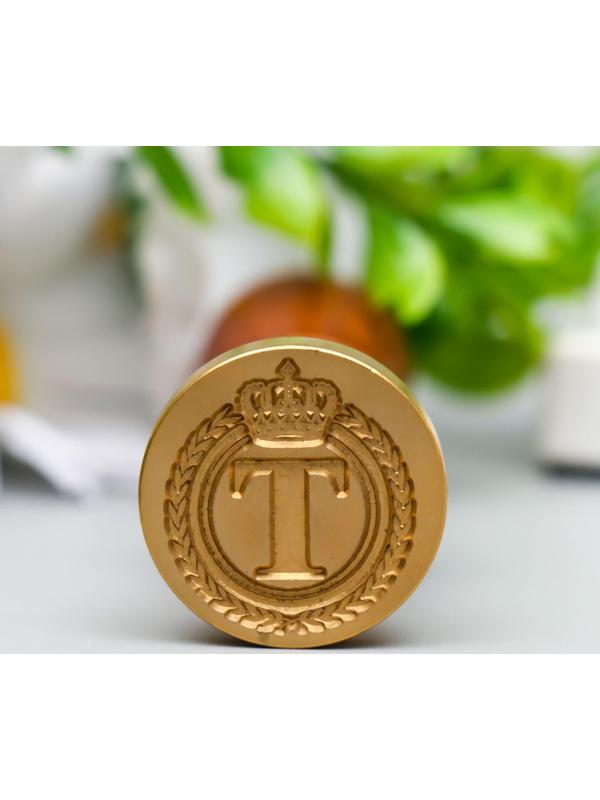 Печать для сургуча с деревянной ручкой 