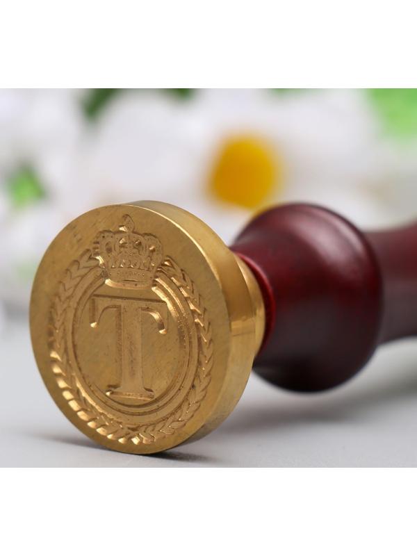 Печать для сургуча с деревянной ручкой 