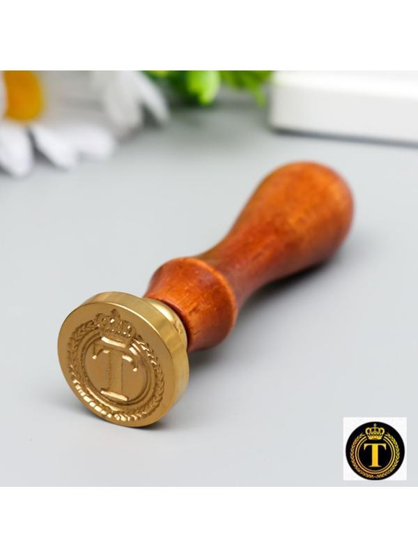 Печать для сургуча с деревянной ручкой 