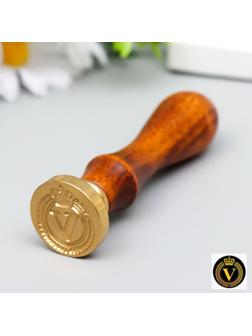 Печать для сургуча с деревянной ручкой 