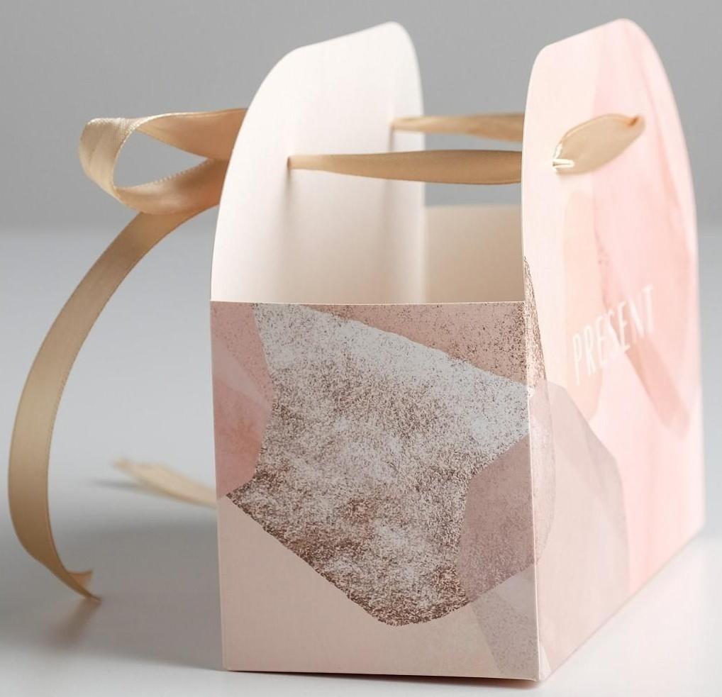 Переноска для цветов складная Present, 17 × 13 × 7 см