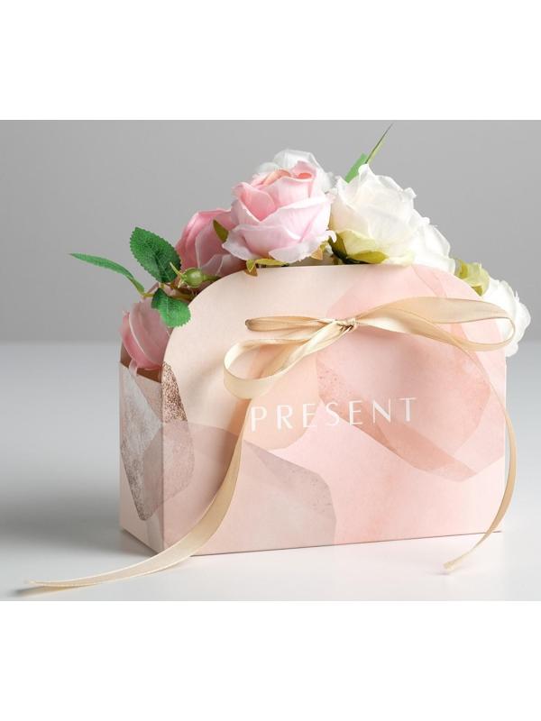 Переноска для цветов складная Present, 17 × 13 × 7 см