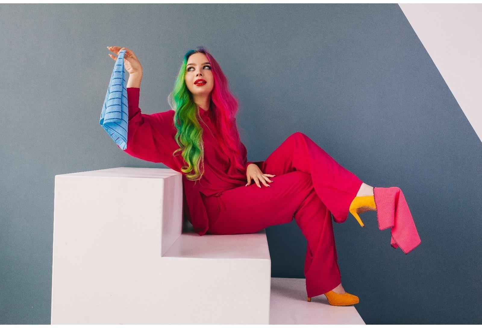 Салфетка микрофибра Доляна «Полоски», 29×29 см, цвет МИКС