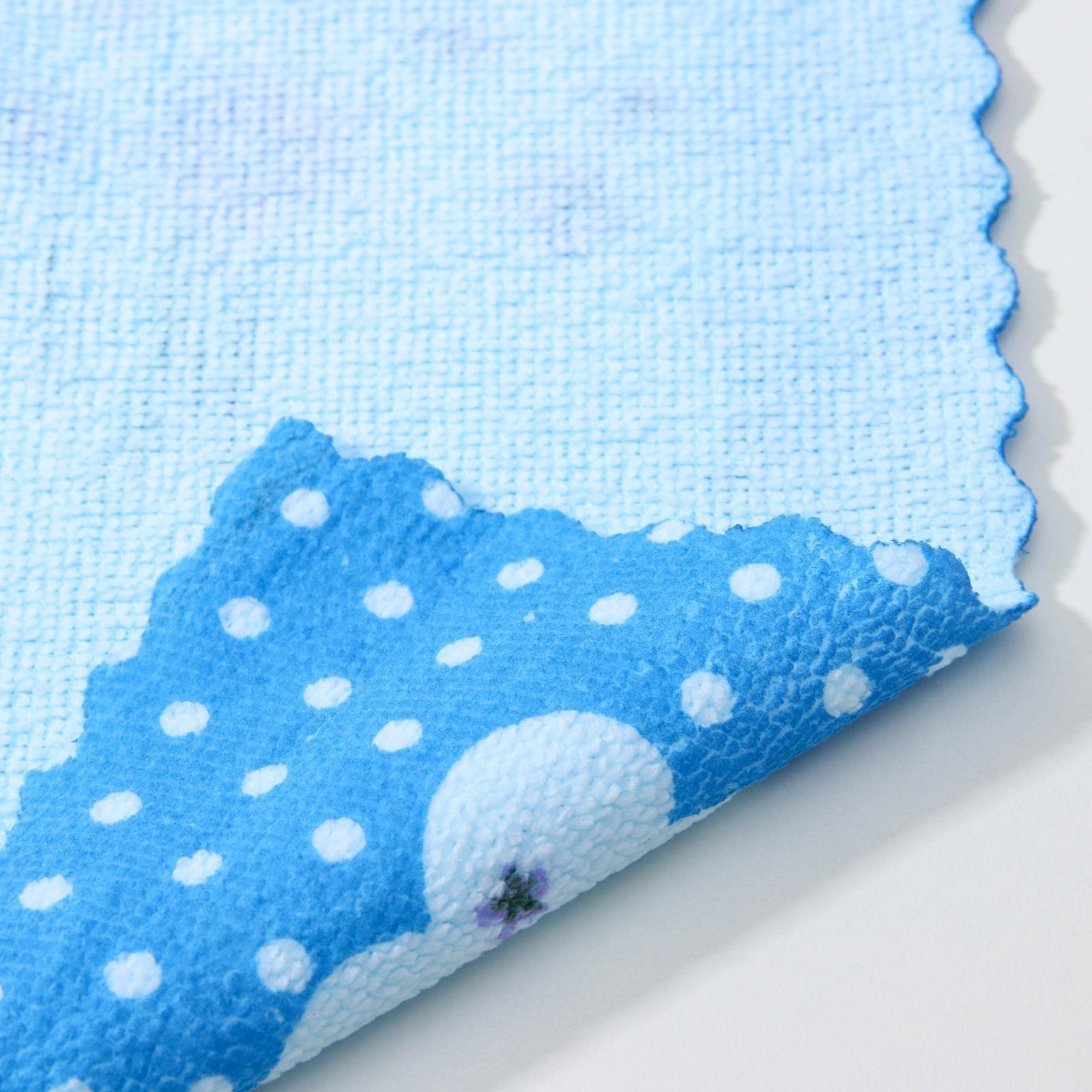 Салфетка микрофибра Доляна «Полевые цветы», 29×29 см, цвет МИКС