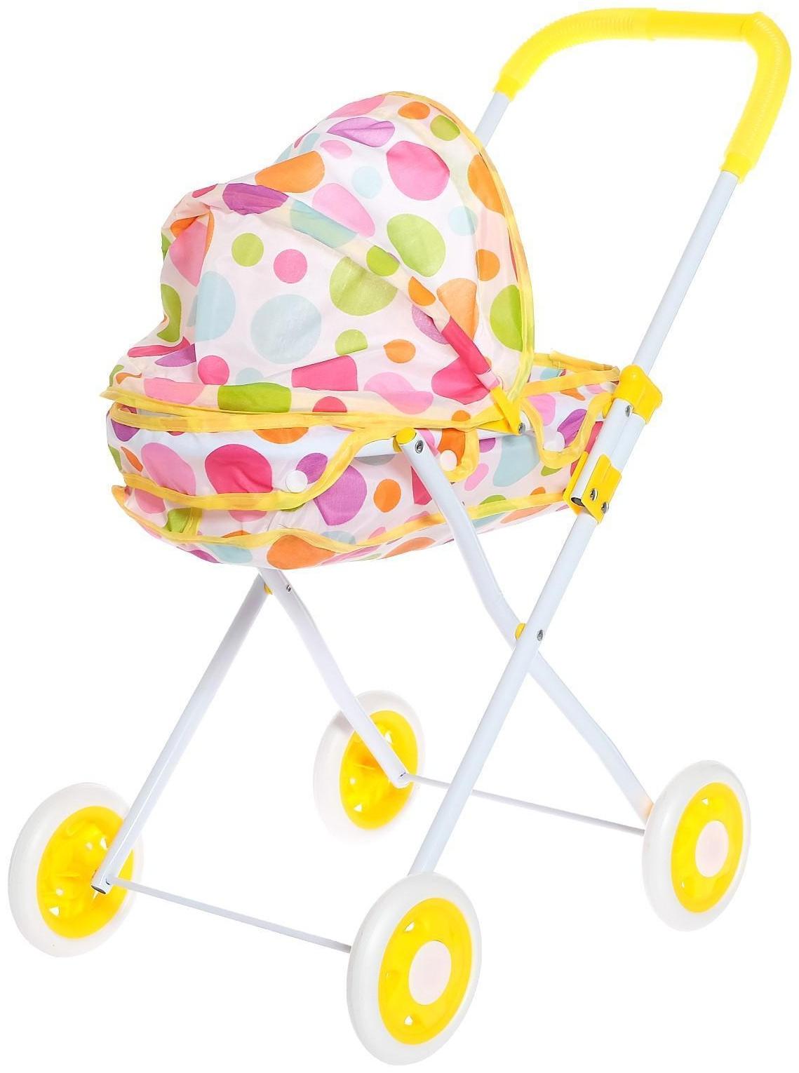 Коляска универсальная для кукол, металлический каркас