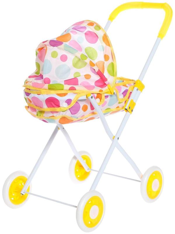 Коляска универсальная для кукол, металлический каркас