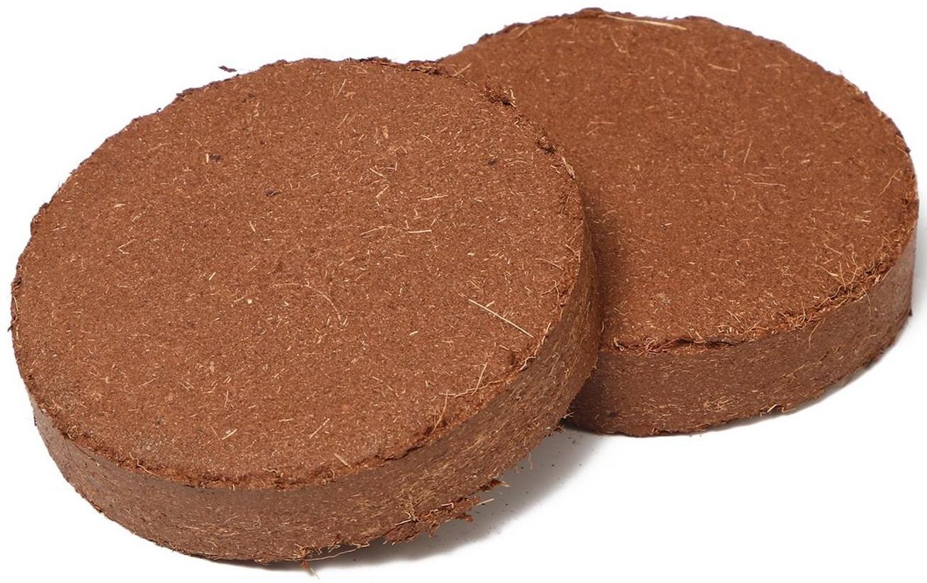 Таблетки кокосовые, d = 10 см, набор 5 шт., без оболочки, Greengo