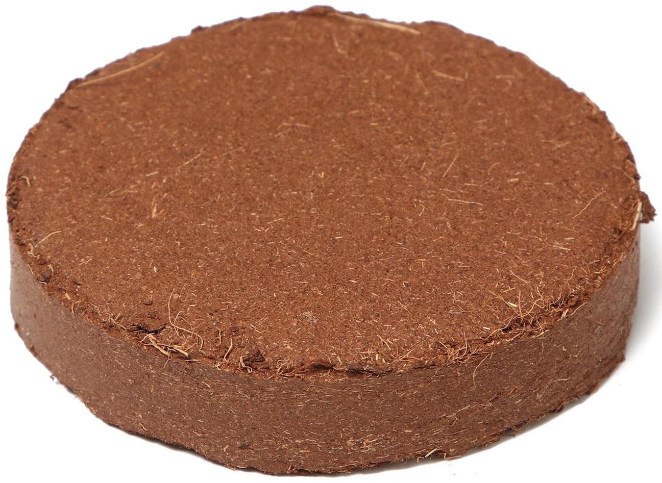 Таблетки кокосовые, d = 10 см, набор 5 шт., без оболочки, Greengo