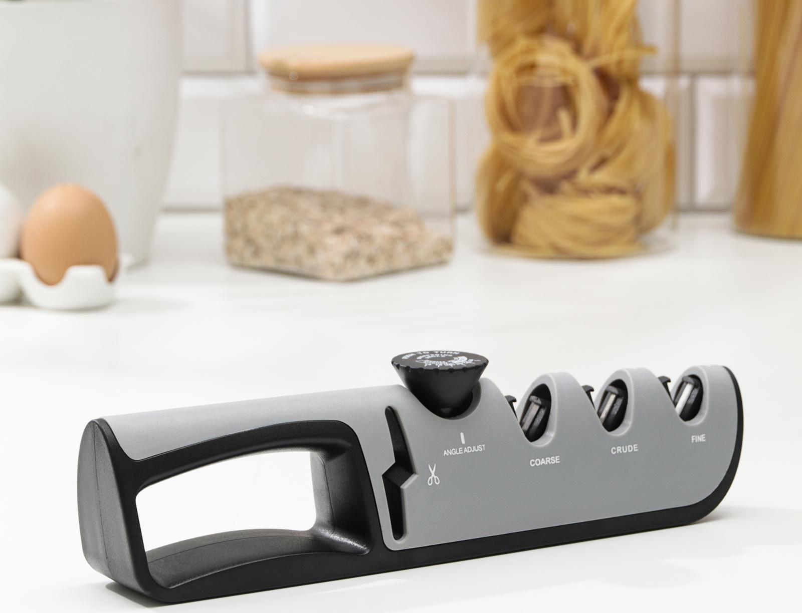 Точилка Hi-tech, 4 в 1, с регулятором угла заточки, цвет МИКС