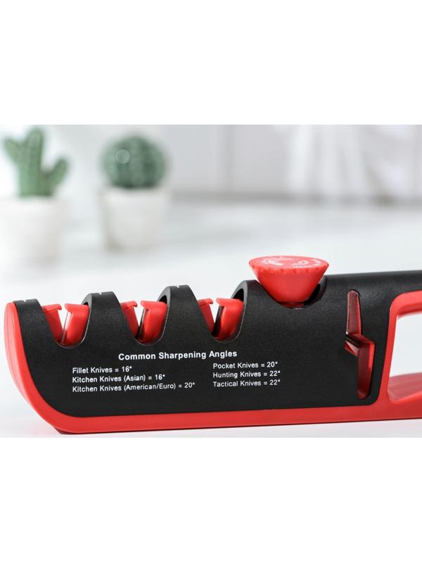 Точилка Hi-tech, 4 в 1, с регулятором угла заточки, цвет МИКС