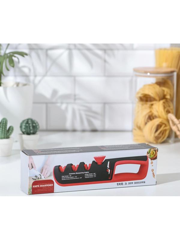 Точилка Hi-tech, 4 в 1, с регулятором угла заточки, цвет МИКС