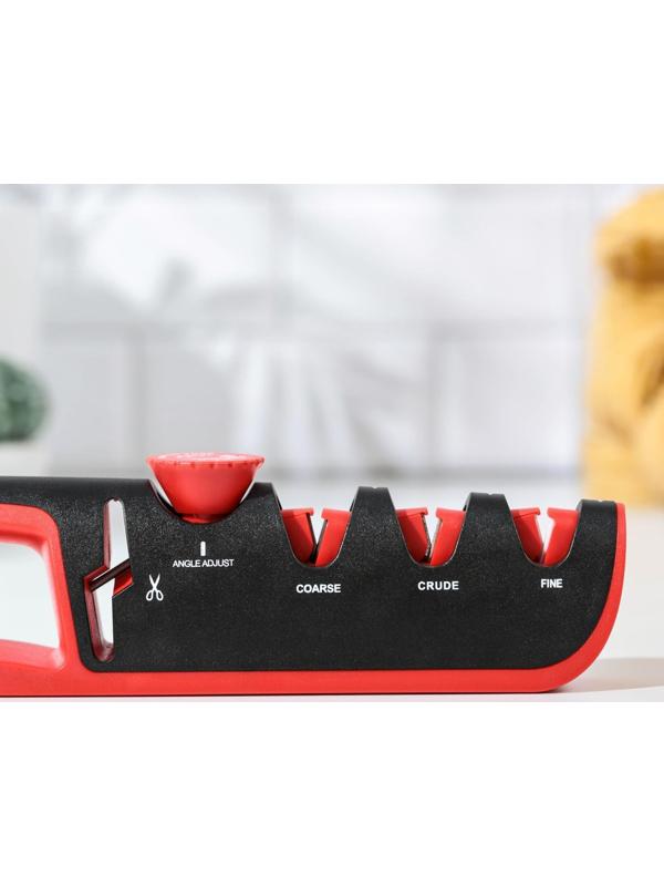 Точилка Hi-tech, 4 в 1, с регулятором угла заточки, цвет МИКС