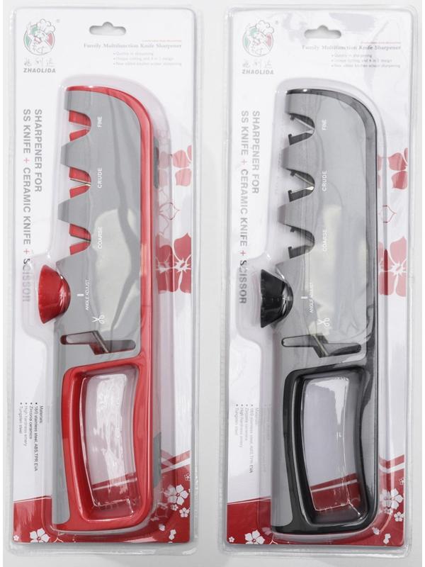 Точилка Hi-tech, 4 в 1, с регулятором угла заточки, цвет МИКС