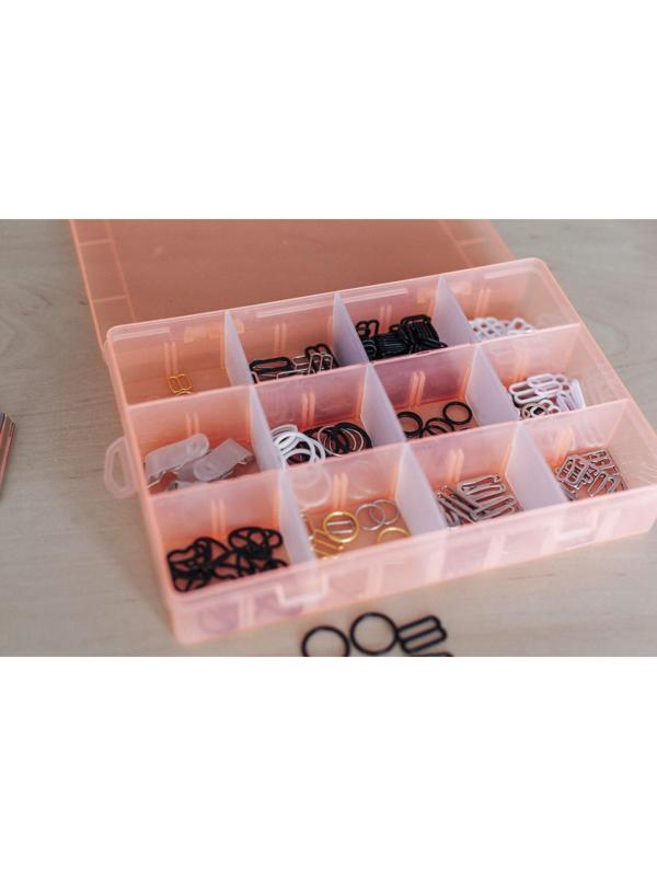 Крючок для бретелей, металлический, 10 мм, 20 шт, цвет серебряный