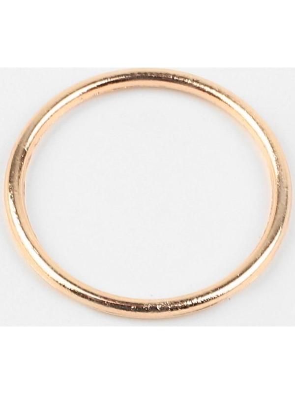 Кольцо для бретелей, металлическое, 15 мм, 20 шт, цвет золотой