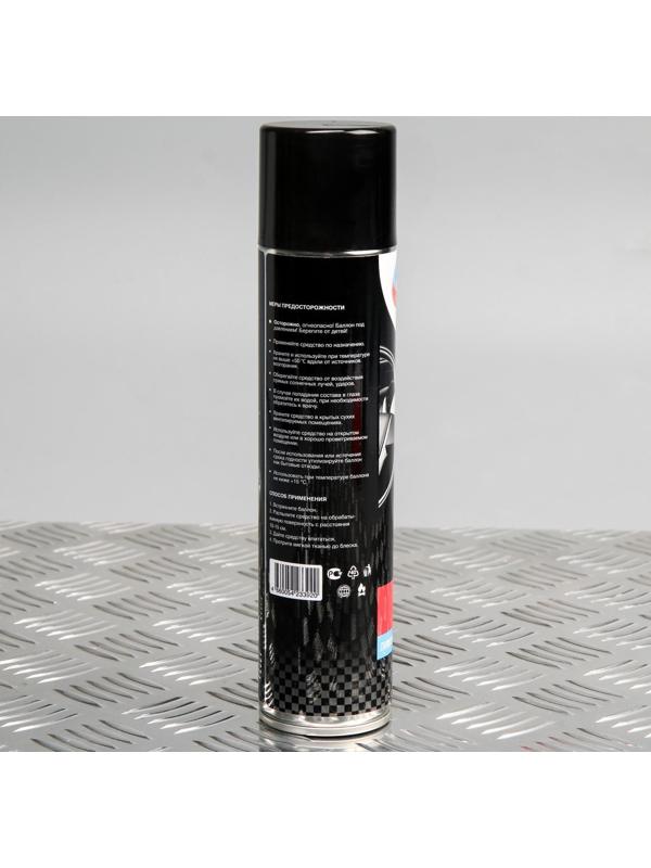 Подарочный набор для ухода за авто Grand Caratt, набор автохимии: силиконовая смазка 400 мл, полироль пластика 400 мл, очиститель салона 400 мл, чернитель шин 400 мл + микрофибра