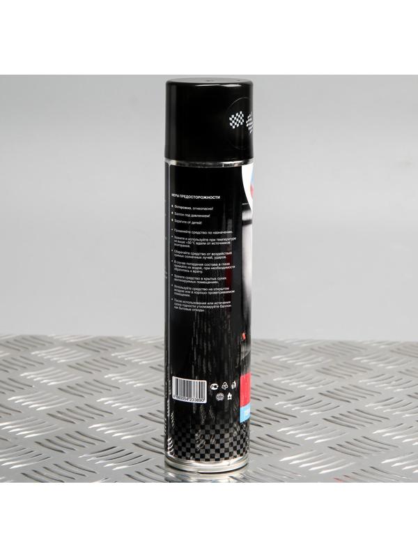 Подарочный набор для ухода за авто Grand Caratt, набор автохимии: силиконовая смазка 400 мл, полироль пластика 400 мл, очиститель салона 400 мл, чернитель шин 400 мл + микрофибра