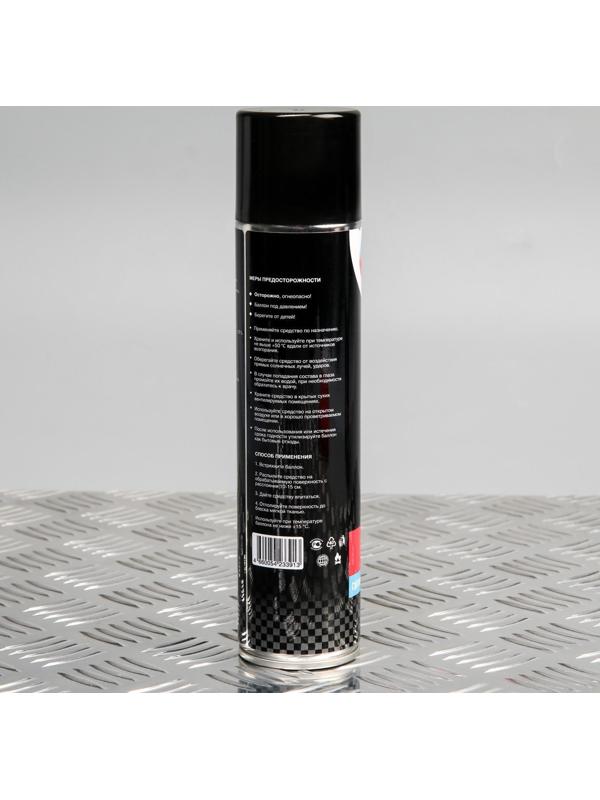 Подарочный набор для ухода за авто Grand Caratt, набор автохимии: силиконовая смазка 400 мл, полироль пластика 400 мл, очиститель салона 400 мл, чернитель шин 400 мл + микрофибра