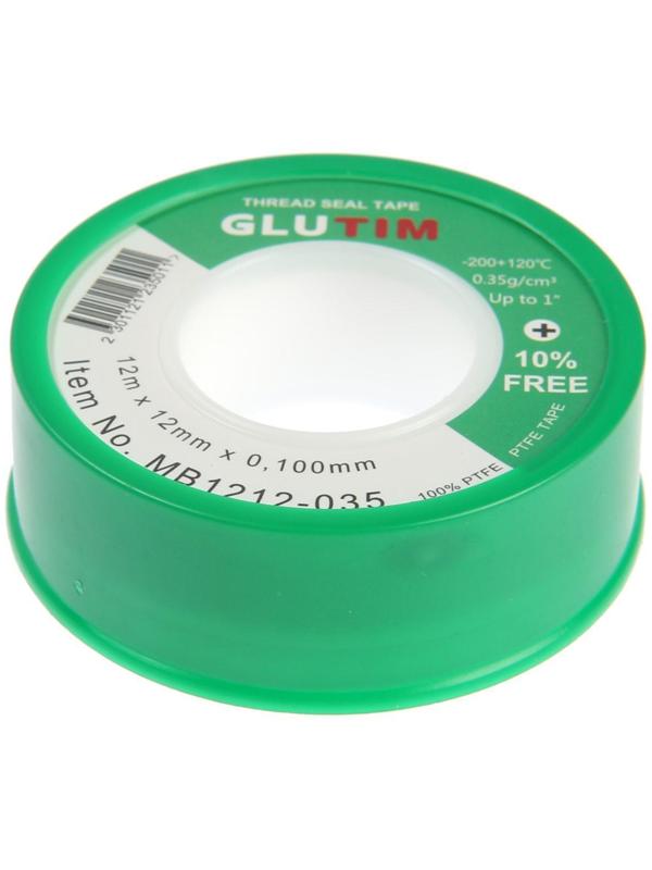 Лента ФУМ TIM MB1212-035, для воды, 12 мм х 0,1 мм х 12 м