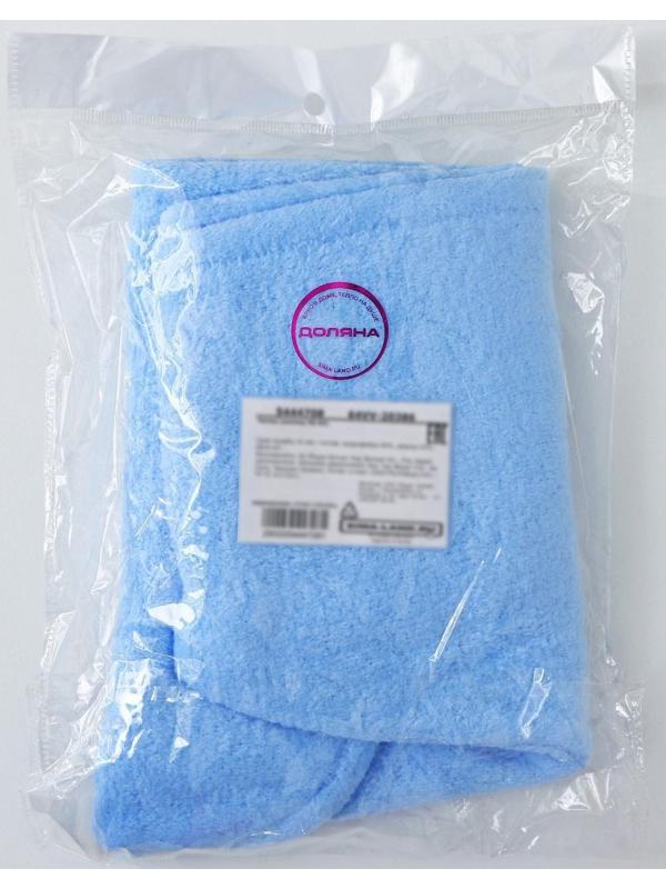 Чалма для сушки волос с пуговкой, микрофибра, цвет МИКС