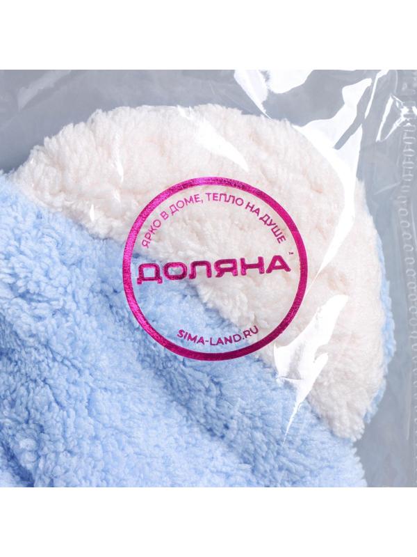 Чалма для сушки волос «Медвежонок», микрофибра, цвет МИКС