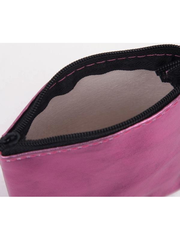 Кошелёк на молнии, цвет розовый