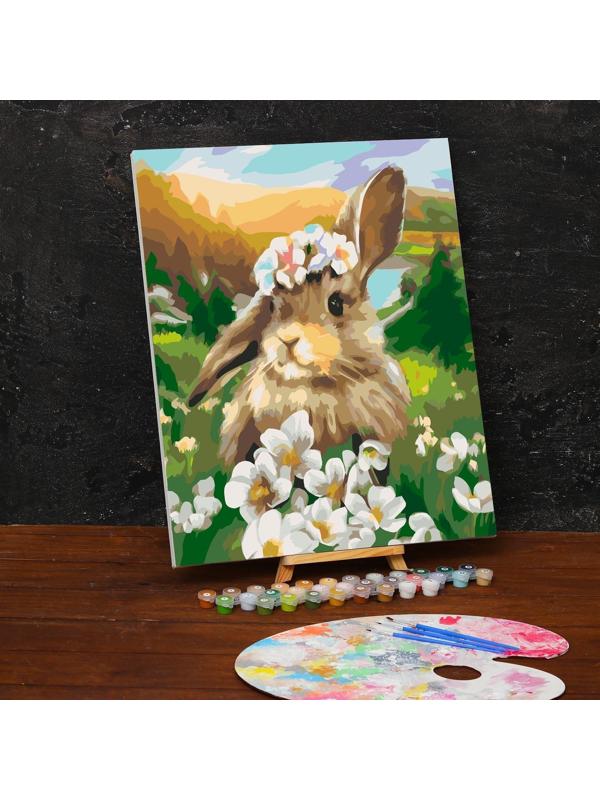 Картина по номерам на холсте с подрамником «Заяц» 40х50 см