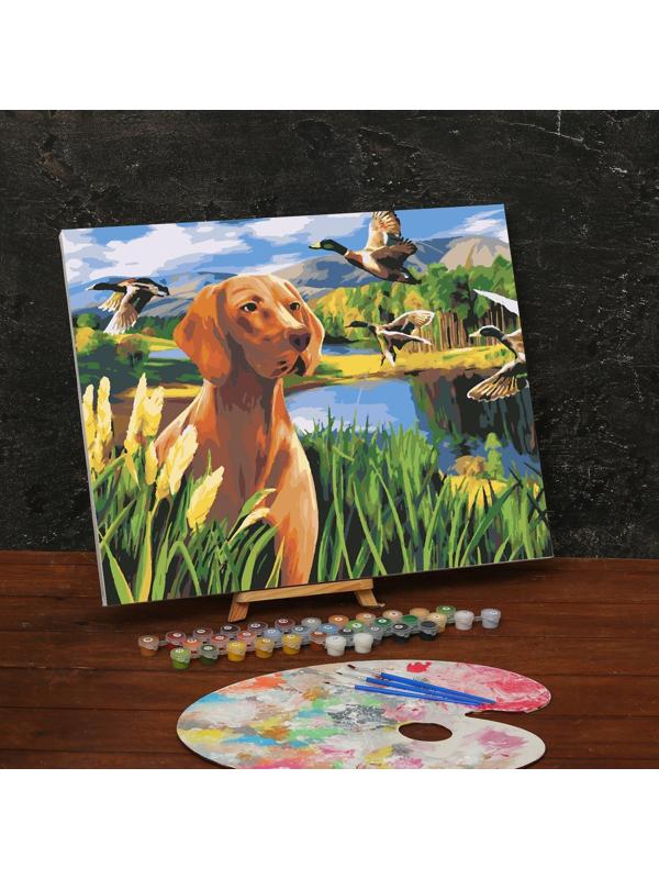 Картина по номерам на холсте с подрамником «Охота» 40х50 см