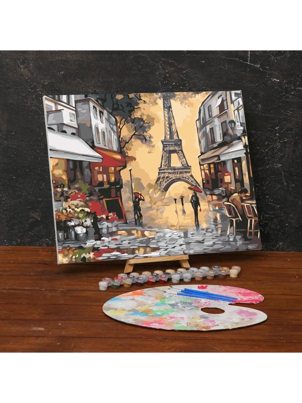 Картина по номерам на холсте с подрамником «Осенний Париж» 40х50 см