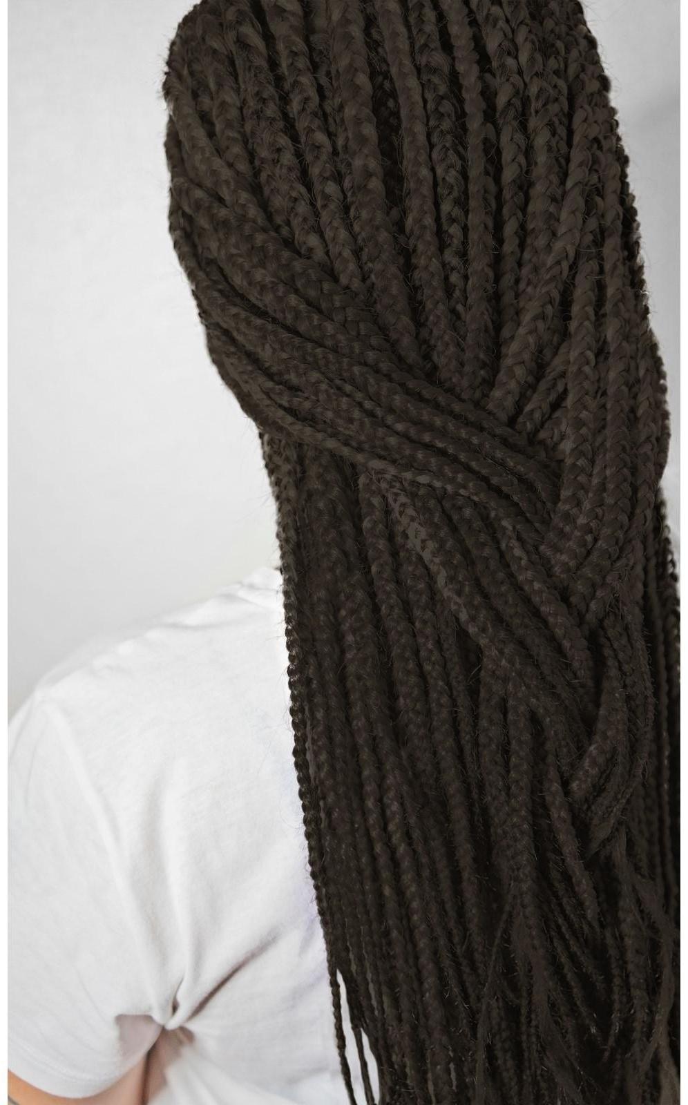 Косы для афрорезинок, 60 см, 15 прядей (CE), цвет чёрный(#1)