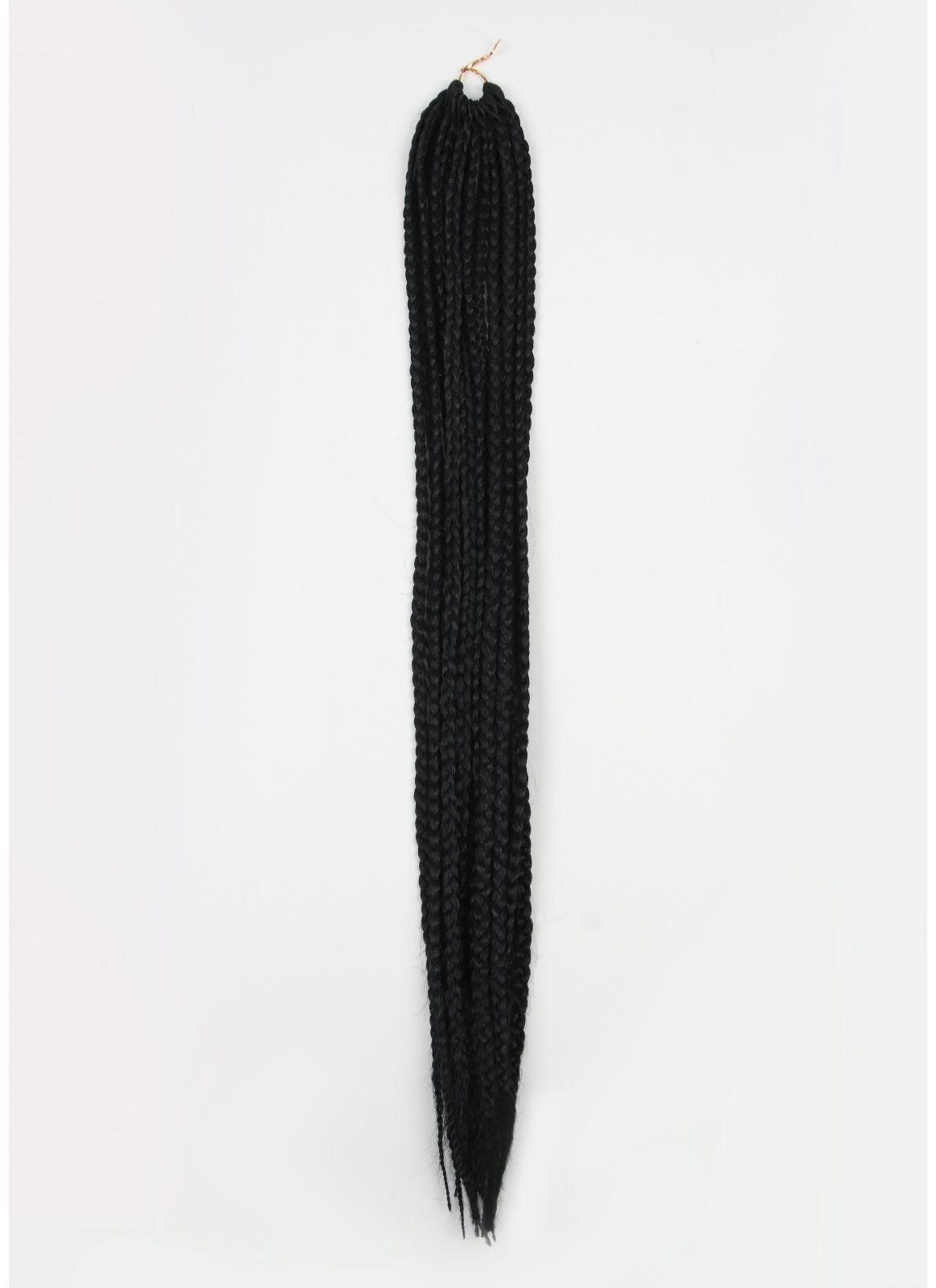 Косы для афрорезинок, 60 см, 15 прядей (CE), цвет чёрный(#1)