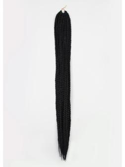 Косы для афрорезинок, 60 см, 15 прядей (CE), цвет чёрный(#1)