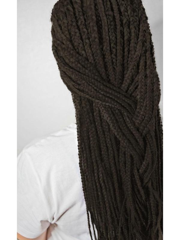 Косы для афрорезинок, 60 см, 15 прядей (CE), цвет чёрный(#1)