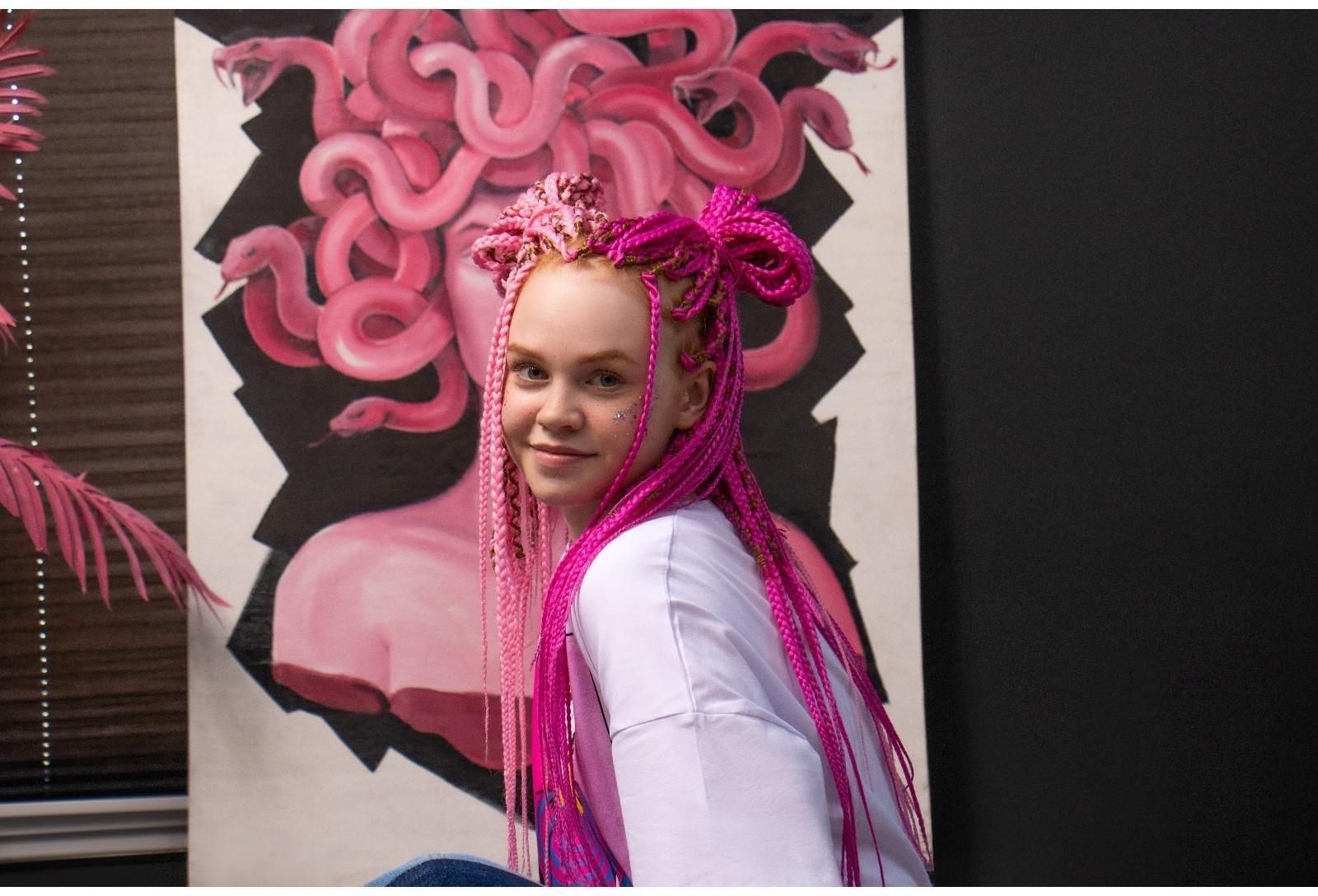 Косы для афрорезинок, 60 см, 15 прядей (CE), цвет русый(#10)