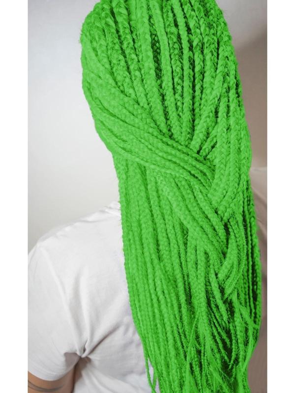 Косы для афрорезинок, 60 см, 15 прядей (CE), цвет зелёный(#F3)