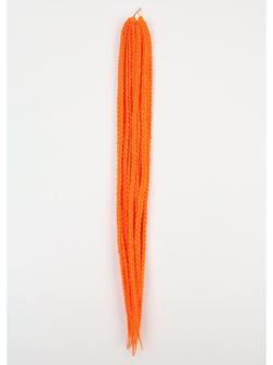 Косы для афрорезинок, 60 см, 15 прядей (CE), цвет оранжевый(#F15)