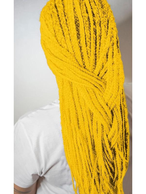 Косы для афрорезинок, 60 см, 15 прядей (CE), цвет жёлтый(#YELLOW)